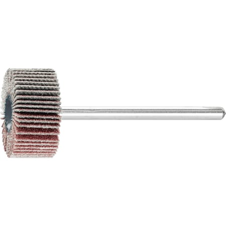 Pferd 3/4" x 3/8" Mounted Flap Wheel - 1/8" Shank - Aluminum Oxide - 180 Grit 45157